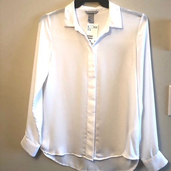 H&M Tops - NWT! H&M White Blouse
